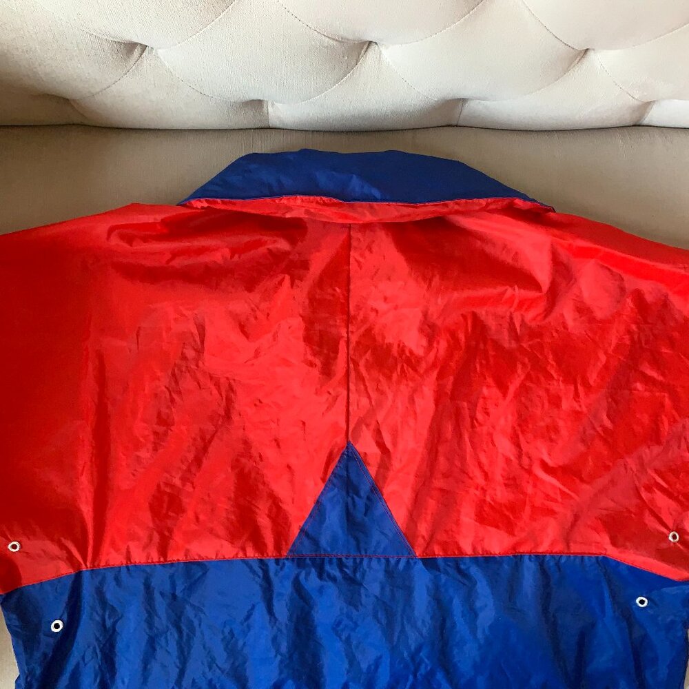 Vintage K-Way Technical Windbreaker Coat Jacket Athleisure Red Blue Fanny Pack - Picture 13 of 16